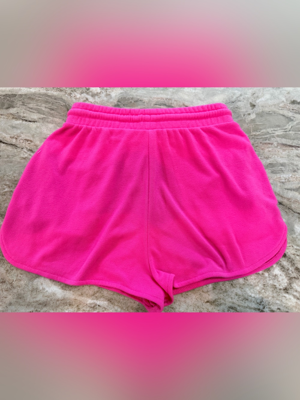 Zara Hot Pink Lounge Shorts Womens Small Casual Summer Sweat Shorts - Picture 5 of 8